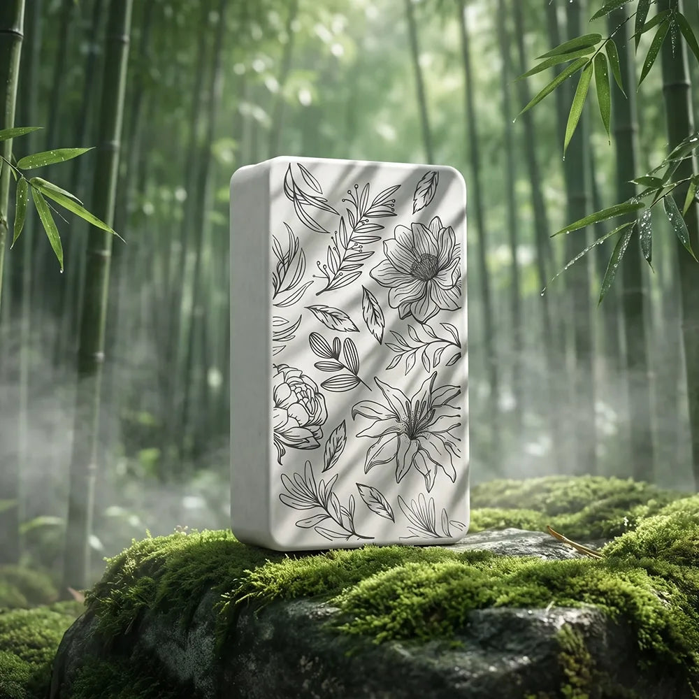 Blue Floral Style Elegant Perfume Packaging - Otarapack