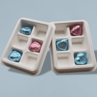 Custom Sugarcane Pulp Chocolate Insert Tray