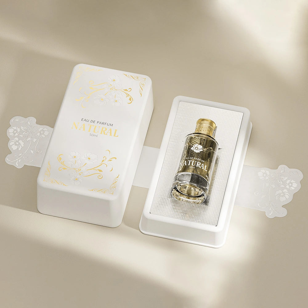 Golden Foil Stamping Luxury Perfume Box with Sleeve