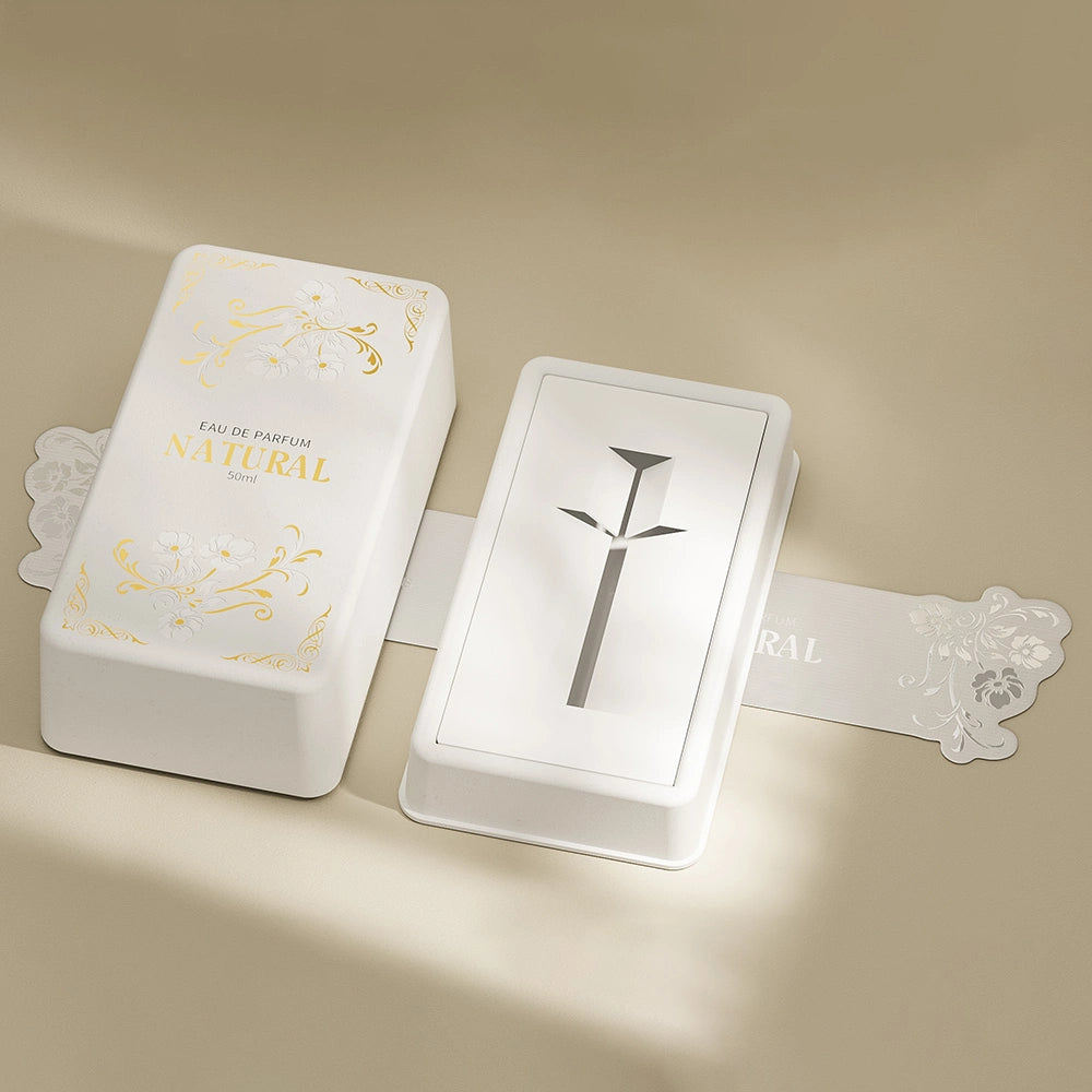 Golden Foil Stamping Luxury Perfume Box with Sleeve