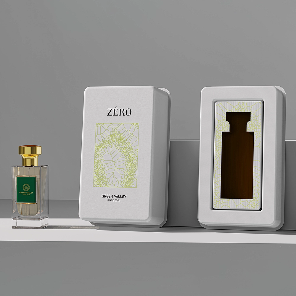 Green Geometric Stock Mold Perfume Box Manufacturers