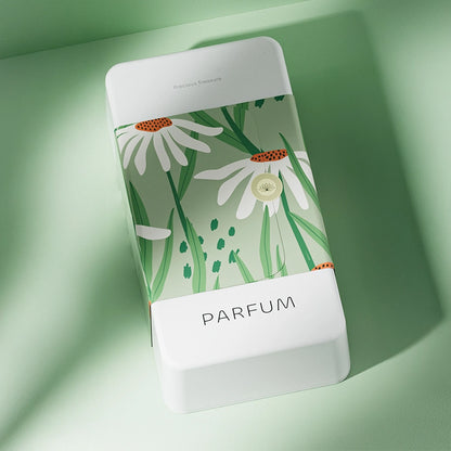 Botanical Illustration Design Sustainable Perfume Box