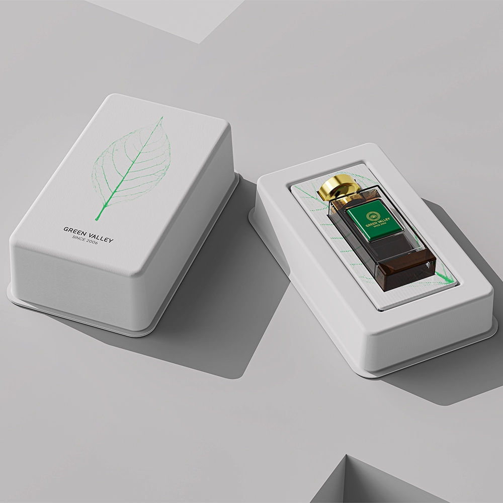 Wholesale Green Leaf Vein Stock Mold Perfume Box - Otarapack