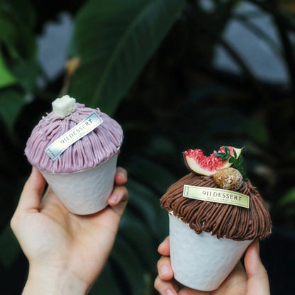 Hammered Pattern Biodegradable Eco Friendly Ice Cream Cup