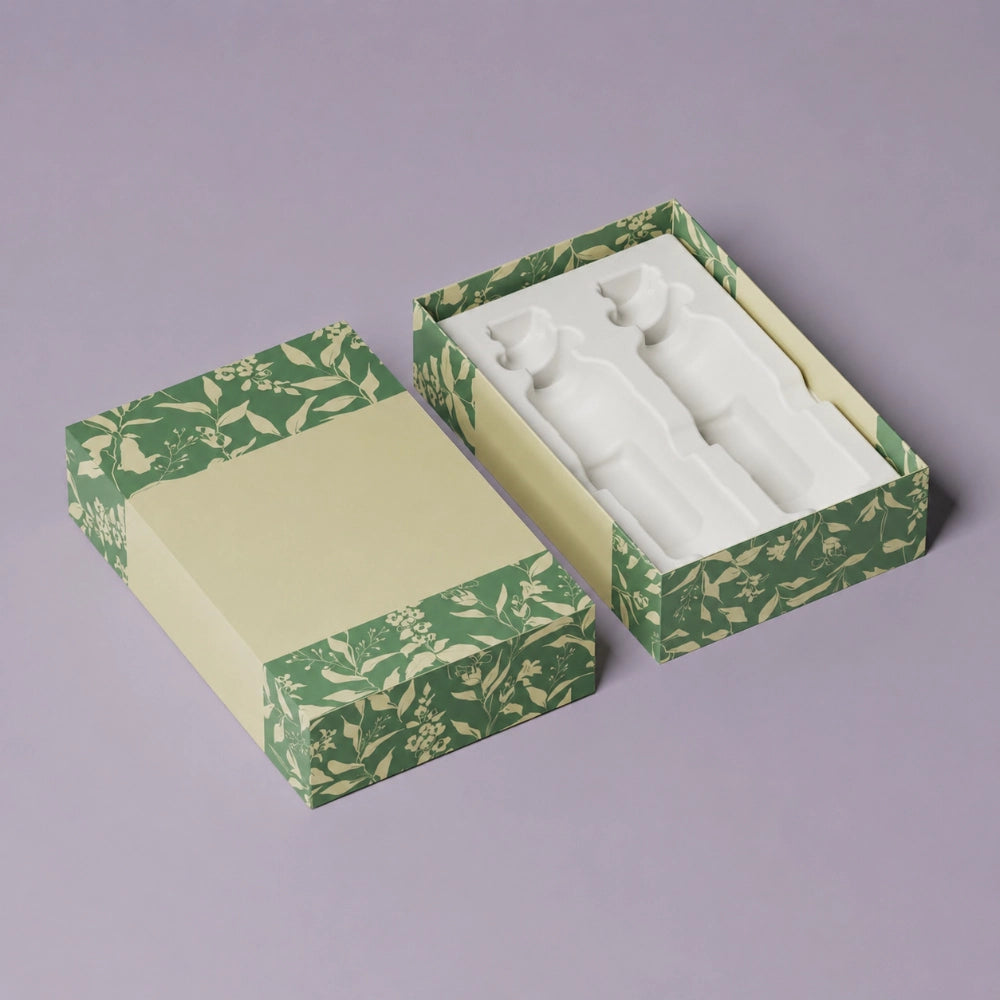 Floral Twin Bottle Sesame Oil Gift Box Wholesale
