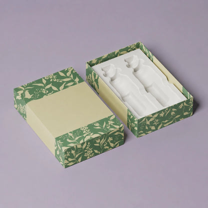 Floral Twin Bottle Sesame Oil Gift Box Wholesale