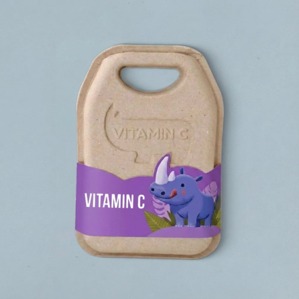 Molded Pulp Box for Children's Vitamin C Gummies