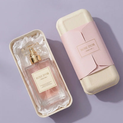 Tissue Lined Molded Pulp Perfume Packaging