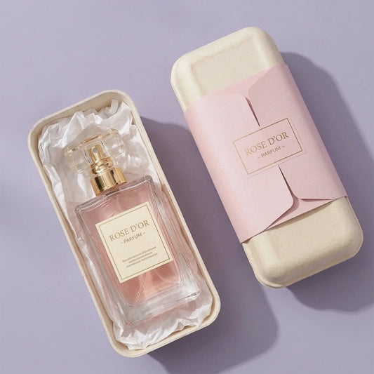 Tissue Lined Molded Pulp Perfume Packaging