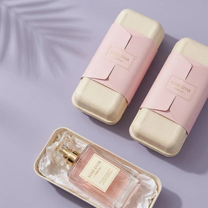 Tissue Lined Molded Pulp Perfume Packaging