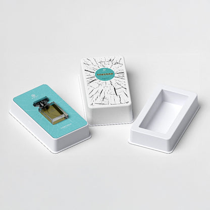 Teal Tree Ring Molded Pulp Perfume Box