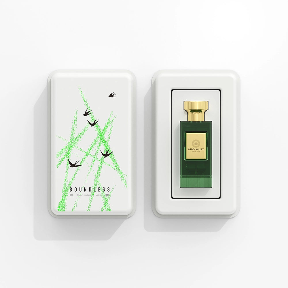 White Swallow Print Biodegradable Perfume Box - Otarapack