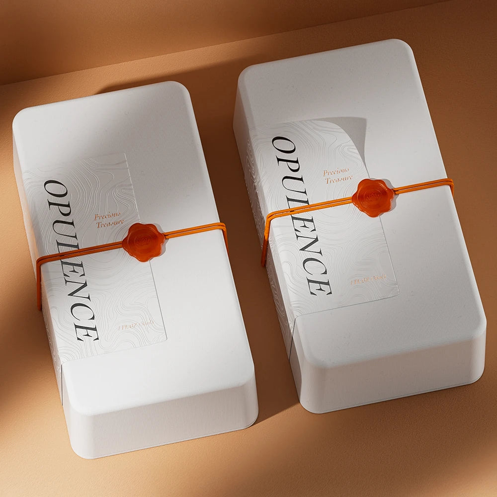 Amber Wax Seal Minimalism Style Perfume Box