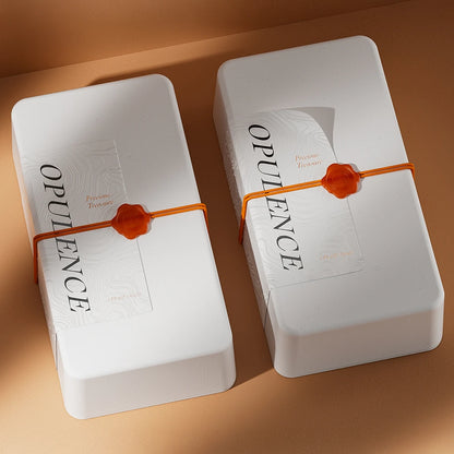 Amber Wax Seal Minimalism Style Perfume Box