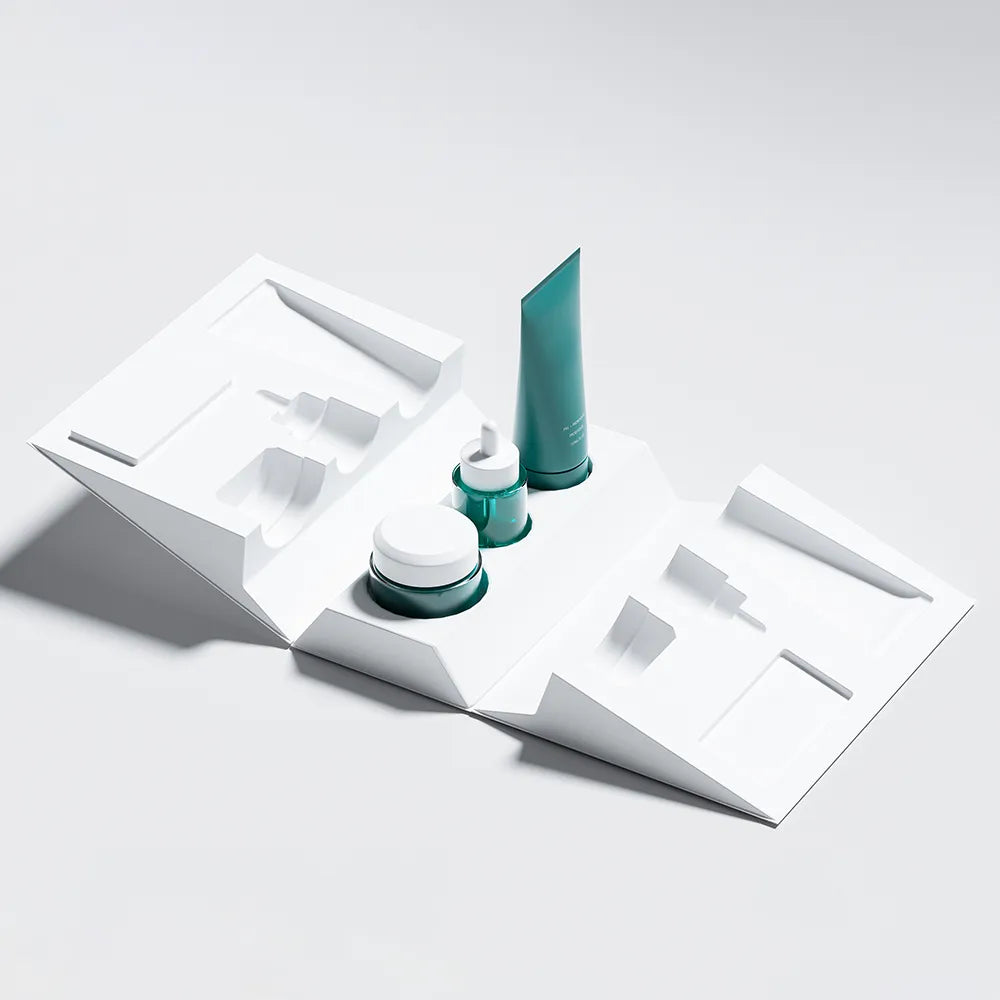 Clamshell Cosmetic Molded Pulp Bagasse Packaging