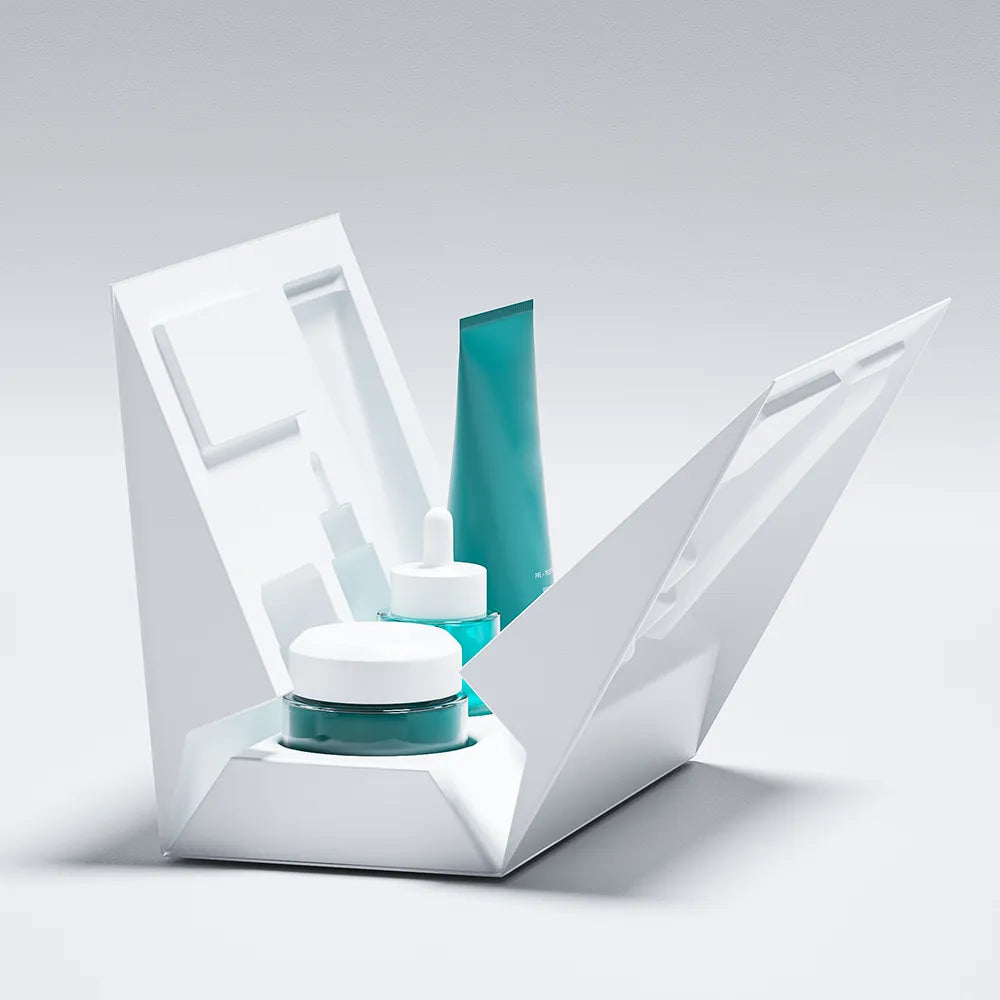 Clamshell Cosmetic Molded Pulp Bagasse Packaging