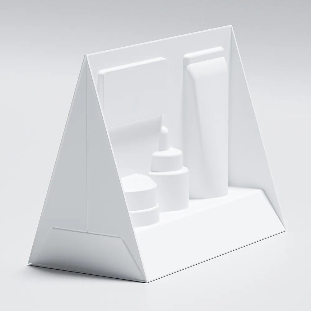 Clamshell Cosmetic Molded Pulp Bagasse Packaging