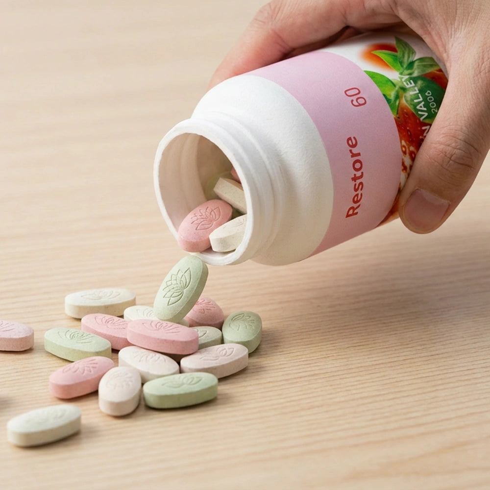 Sustainable Supplement Paper Pill Bottle