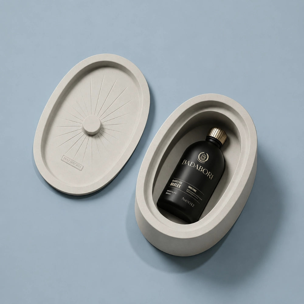Oval Luxury Sun Line Minimalist Design Perfume Box