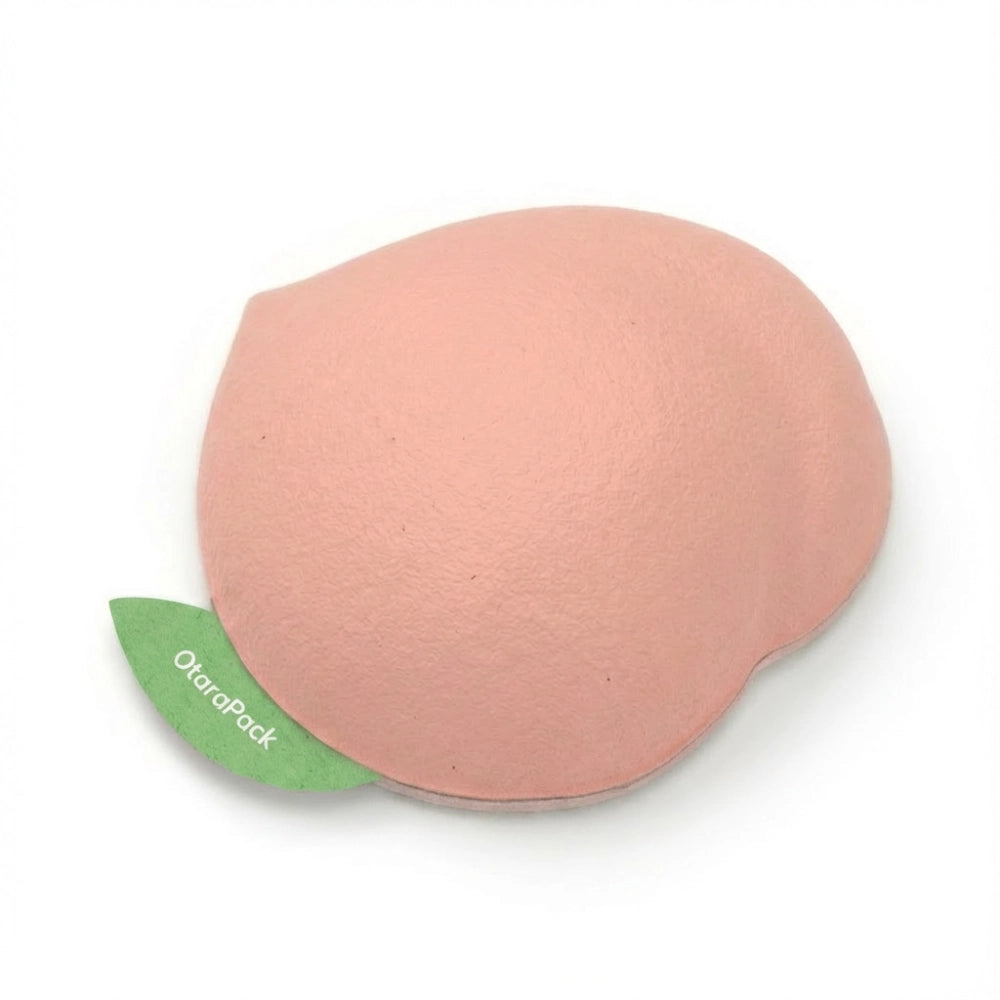 Peach-Shaped Biodegradable Vitamin Gummy Packaging