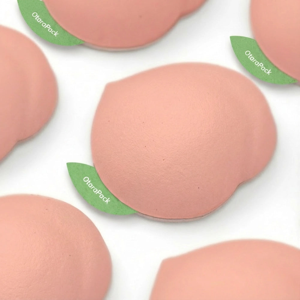 Peach-Shaped Biodegradable Vitamin Gummy Packaging