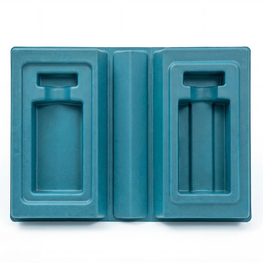 Peacock Blue Pulp Biodegradable Perfume Packaging - Otarapack