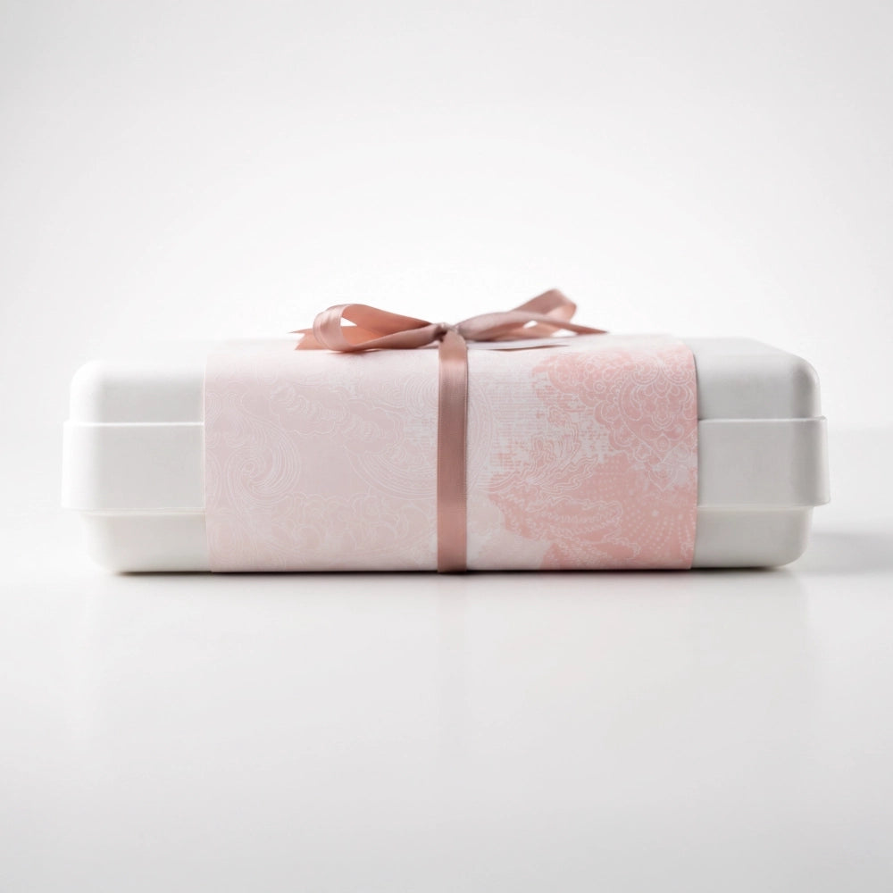 Pink Lace Bow Biodegradable Perfume Box