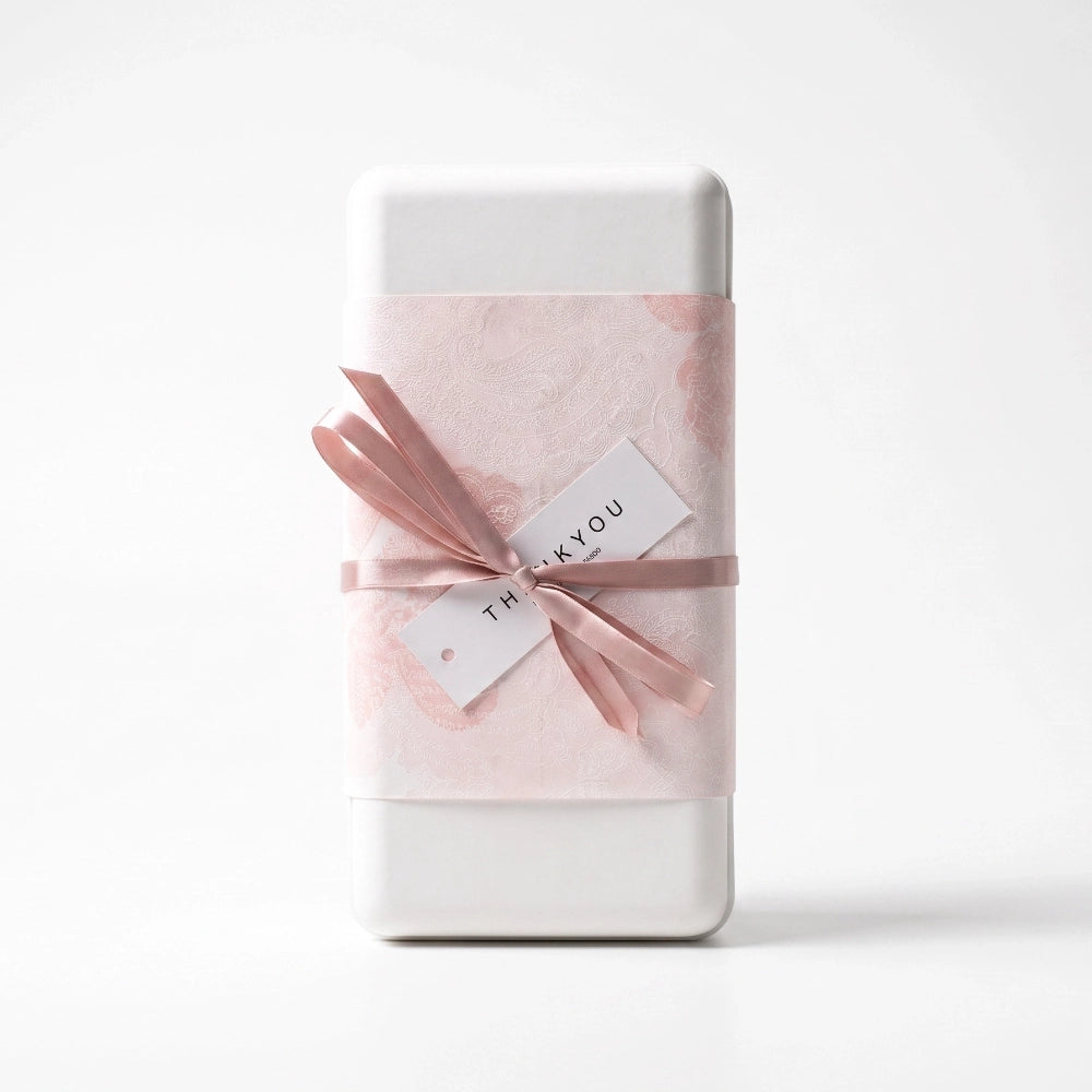 Pink Lace Bow Biodegradable Perfume Box