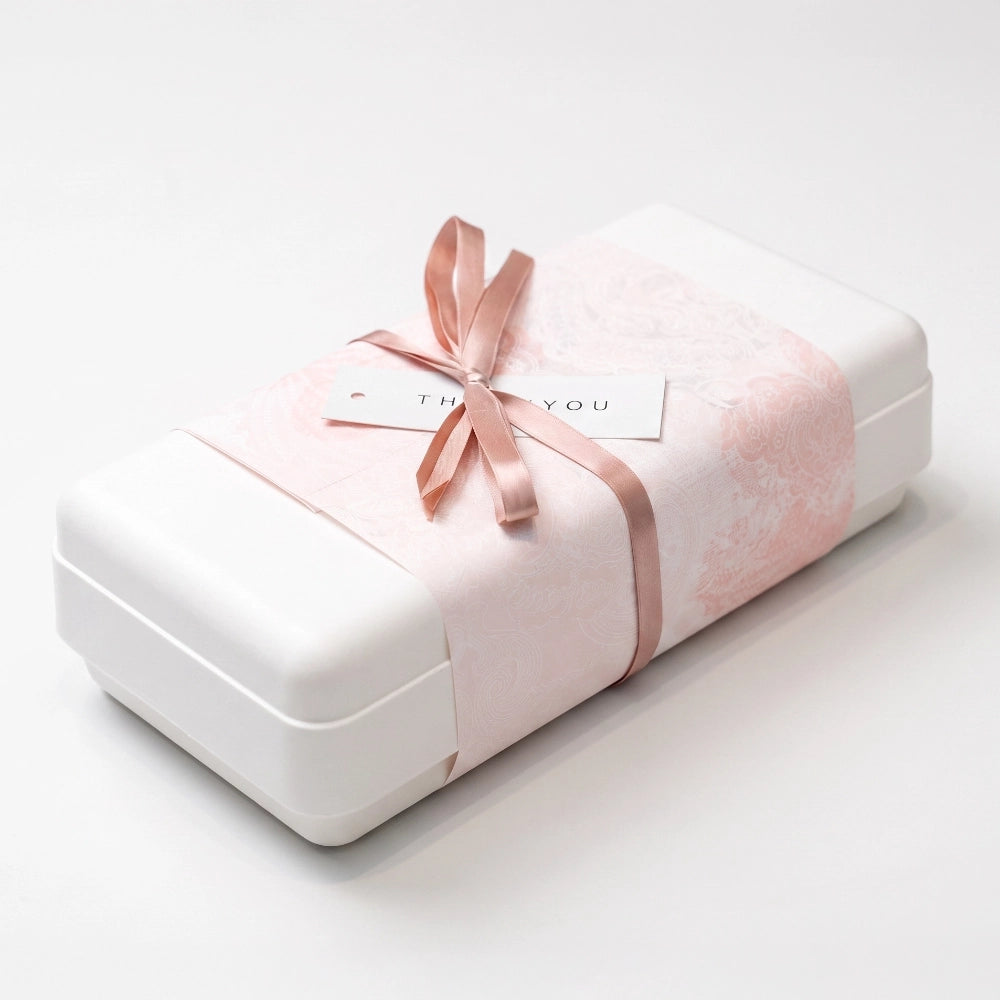 Pink Lace Bow Biodegradable Perfume Box