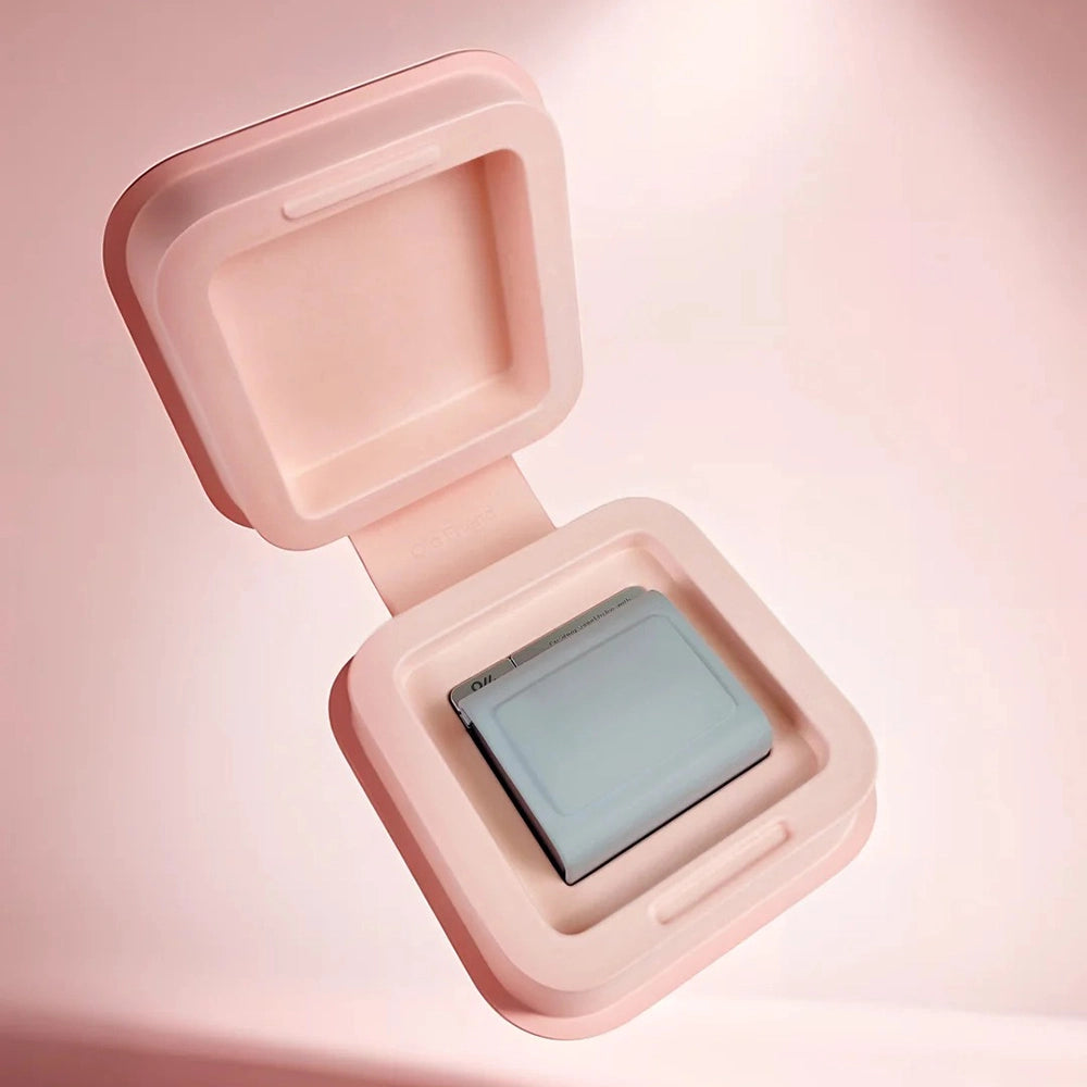 Pink Pulp Flip Top Sustainable Earphone Packaging