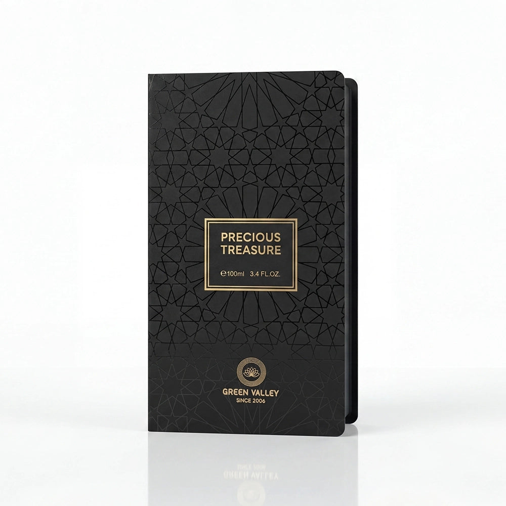 Black Arabic Emboss Stock Mold Perfume Box Wholesale - Otarapack