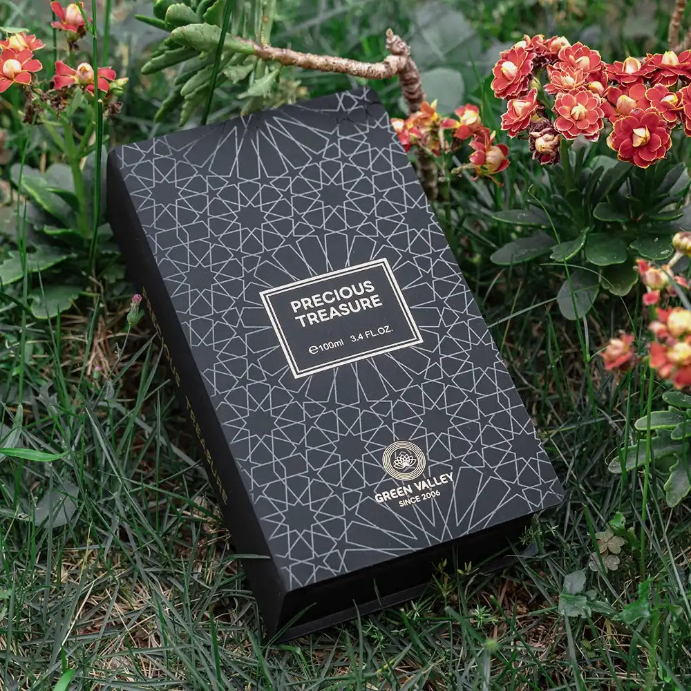 Black Arabic Emboss Stock Mold Perfume Box Wholesale - Otarapack