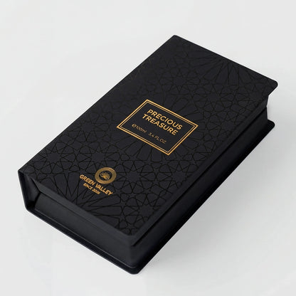 Black Arabic Emboss Stock Mold Perfume Box Wholesale - Otarapack