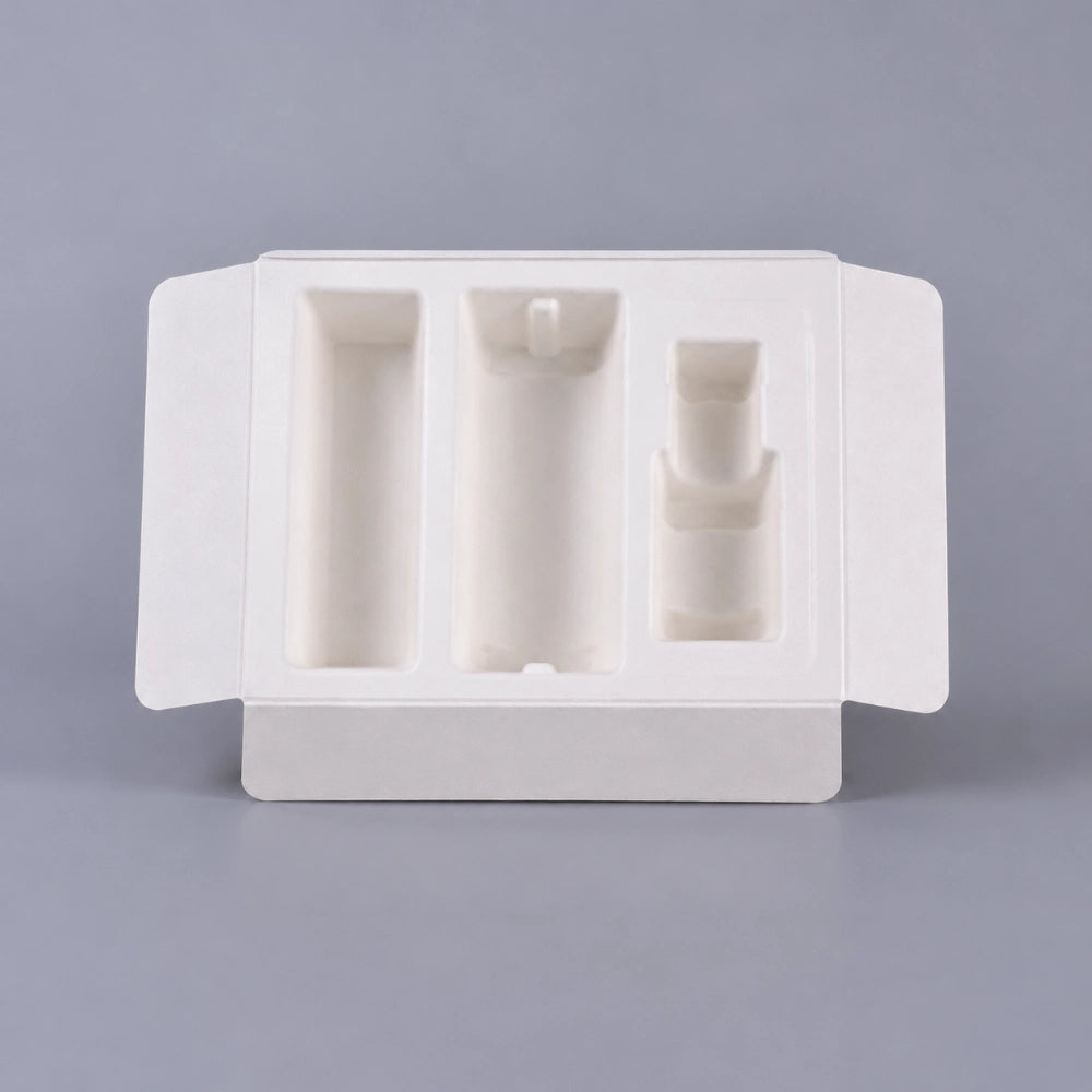 Recycled Biodegradable Insert Skin Care 4 Bottle Paper Blister