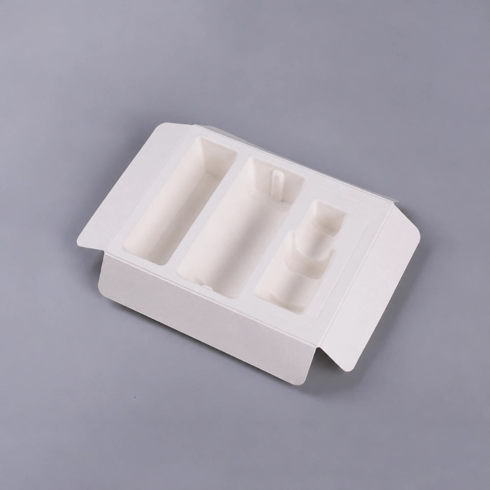 Recycled Biodegradable Insert Skin Care 4 Bottle Paper Blister