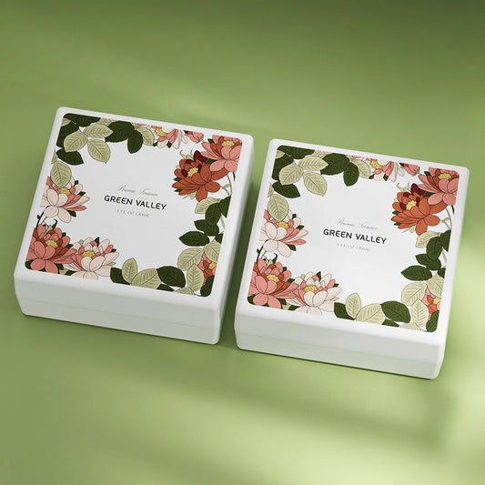 Botanical Border Print Pulp Perfume Gift Box