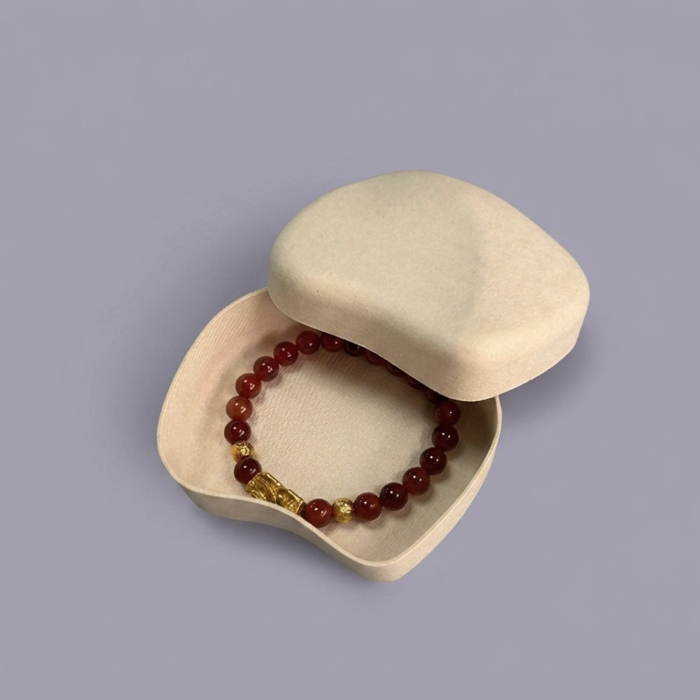 Smooth Special Shape Molded Pulp Jewelry Packaging