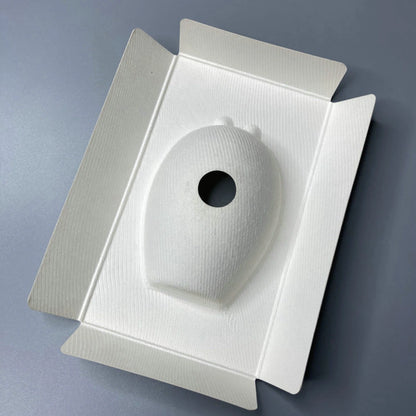 Smooth Sugarcane Bagasse Molded Mouse Packaging Tray