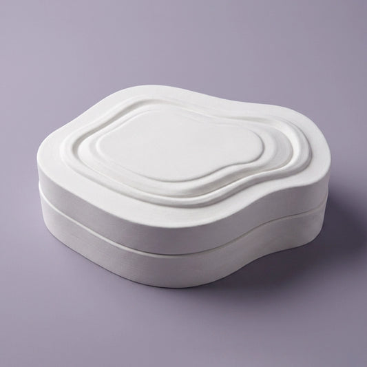 Bulk Tiered Ridge Cloud Shape Molded Pulp Gift Box