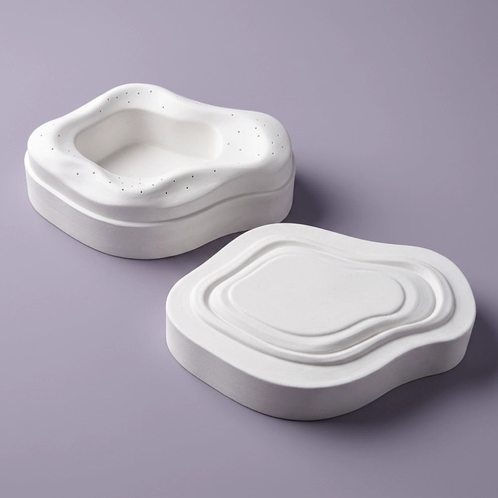 Bulk Tiered Ridge Cloud Shape Molded Pulp Gift Box