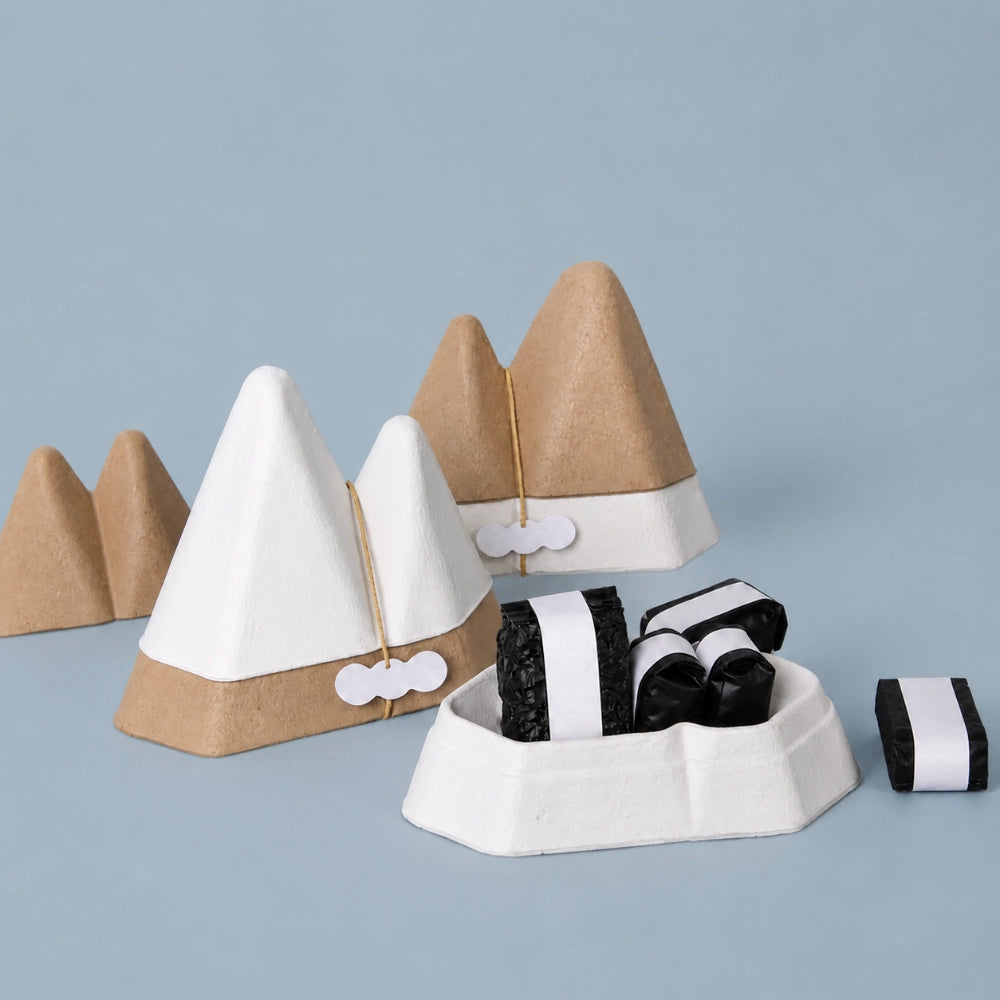 Luxury Snow Capped Mountain Molded Pulp Tea Bulk