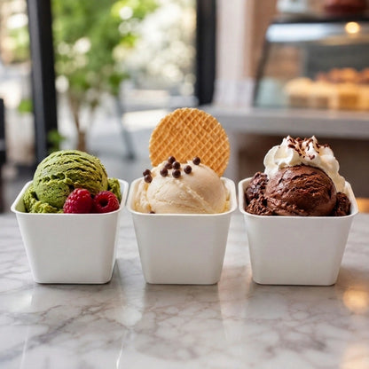 Biodegradable Molded Pulp Disposable Ice Cream Dessert Cup