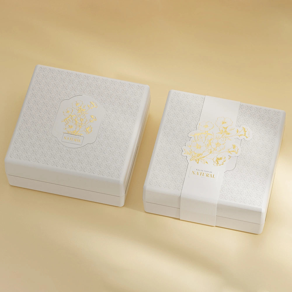 Hot Stamp Gold Geometric Pattern Sustainable Perfume Box