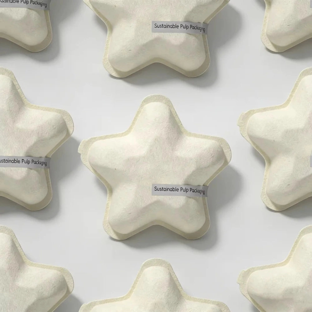 Luxury Star Shape Molded Pulp Gift Packaging Bulk