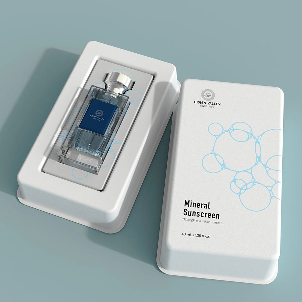 Blue Bubble Print Biodegradable Perfume Box Wholesale