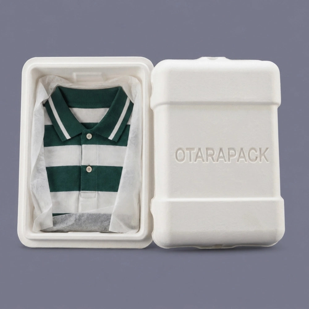 Susbstiainful Molded Pulp Packaging Boxes For Shirt Clothes