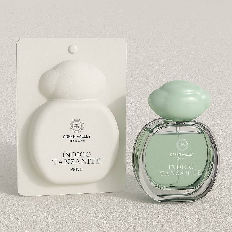 Bandeja de papel para perfumes sostenible con forma de nube