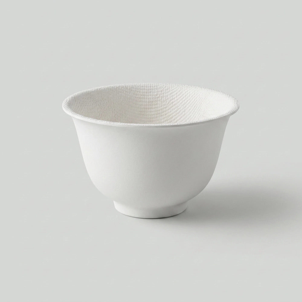 Tea Bowl Shape Molded Pulp Ice Cream Snack Cup