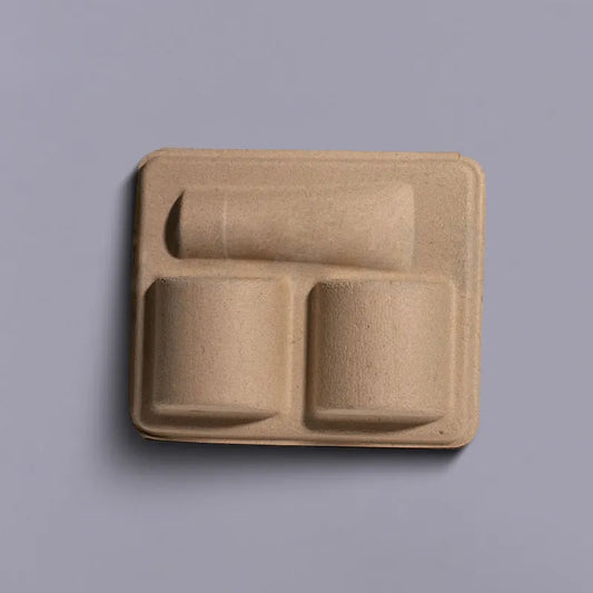 Sugarcane Thermos Cup Paper Tray