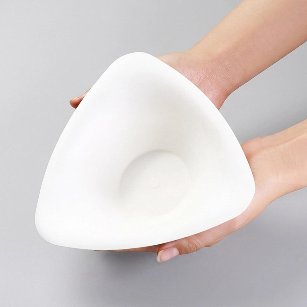 Triangle Disposable Molded Pulp Ice Cream Yogurt Bowl